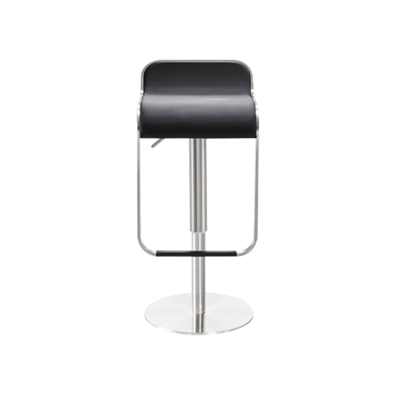 Faux Leather Indoor Counter Chair Contemporary Metal Legs Bar Stools