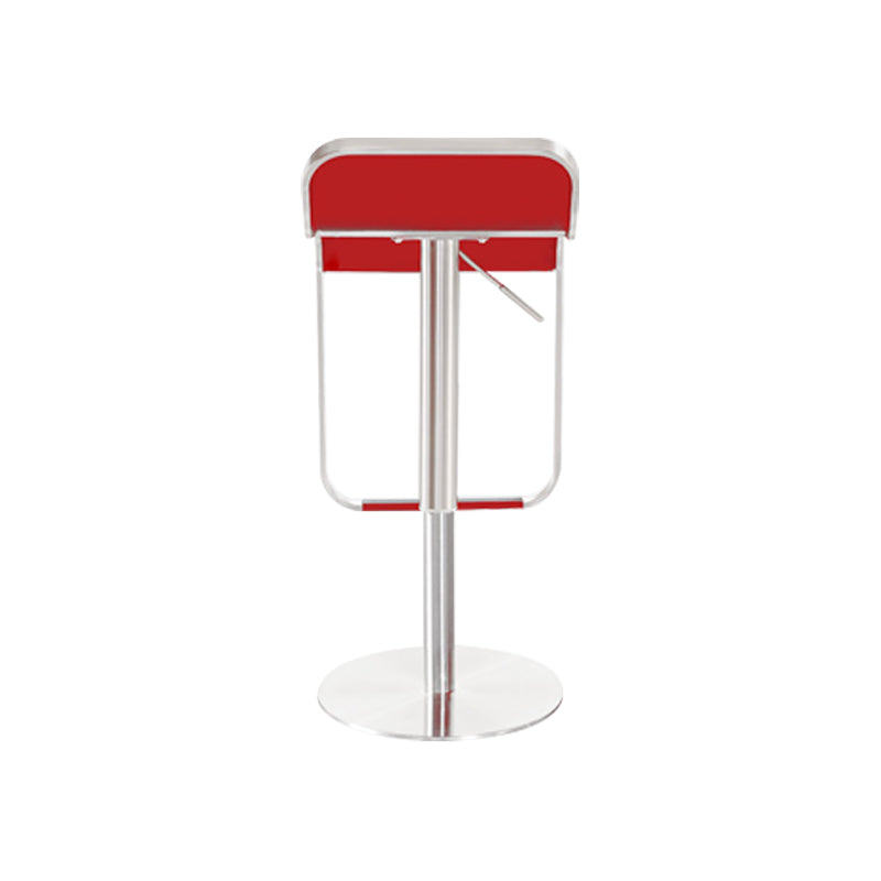 Faux Leather Indoor Counter Chair Contemporary Metal Legs Bar Stools