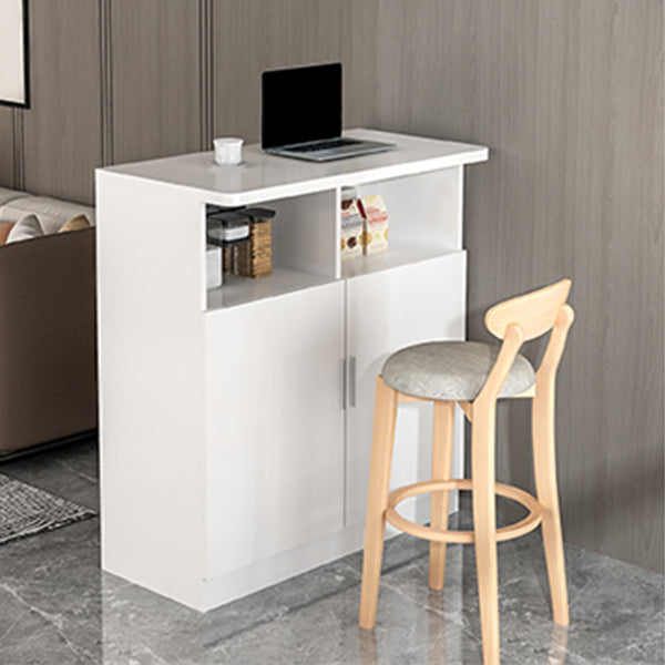 Modern Style Bar Dining Table Rectangle Wood Bar Table for Kitchen