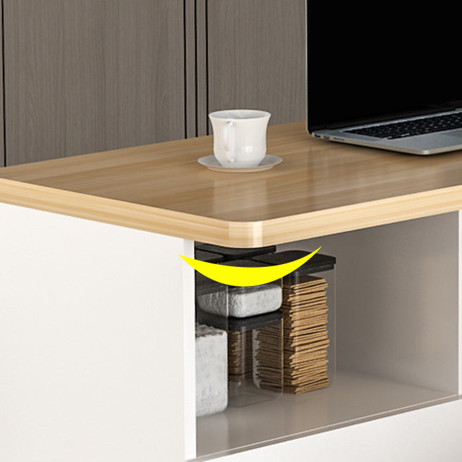 Modern Style Bar Dining Table Rectangle Wood Bar Table for Kitchen