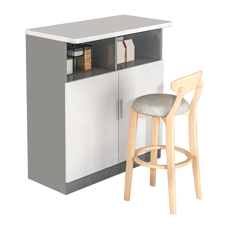 Modern Style Bar Dining Table Rectangle Wood Bar Table for Kitchen