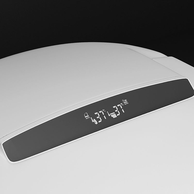 Simple White Temperature Control Bidet Elongated Toilet Seat Bidet with Heated Seat