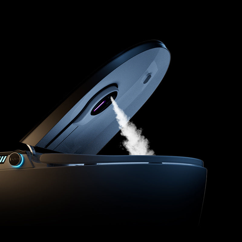 Simplicity White Temperature Control Bidet Elongated Toilet Seat Bidet with Heated Seat