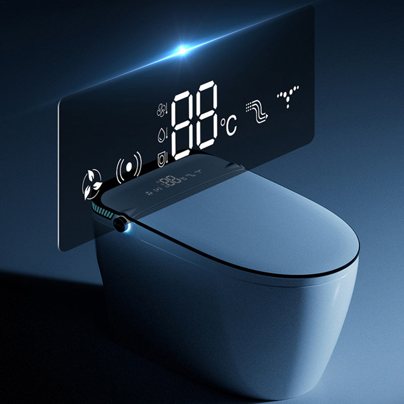 Simplicity White Temperature Control Bidet Elongated Toilet Seat Bidet with Heated Seat