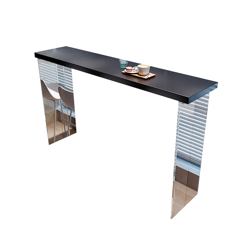 Modern Style Bar Table Set 1/4/5 Pieces Rectangular Solid Wood Bar table with Stools