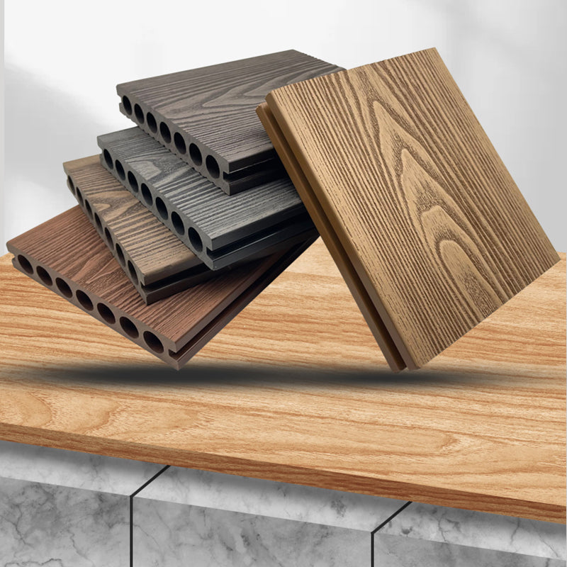 Embossed Square Patio Flooring Tiles Composite Nailed Flooring Tiles Garden