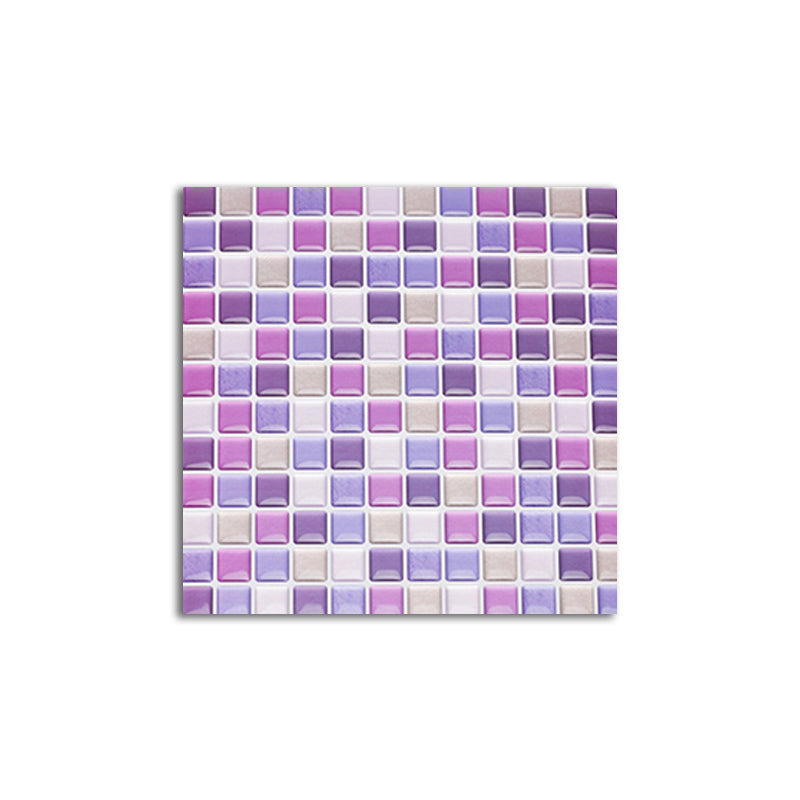 Colorful Mosaic Peel & Stick Tile Water-resistant for Backsplash Wall