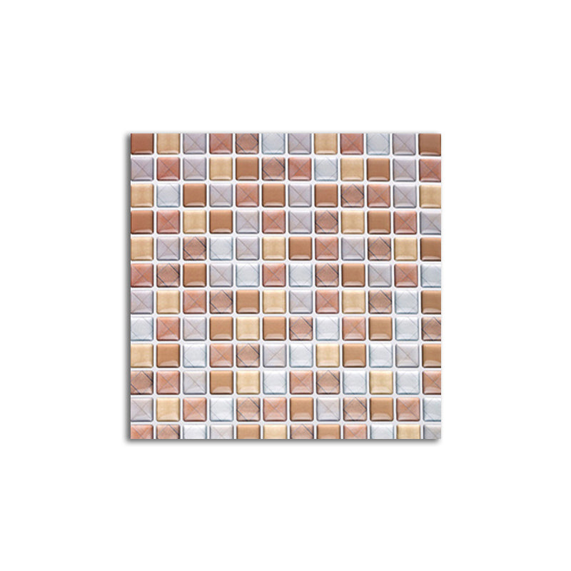 Colorful Mosaic Peel & Stick Tile Water-resistant for Backsplash Wall