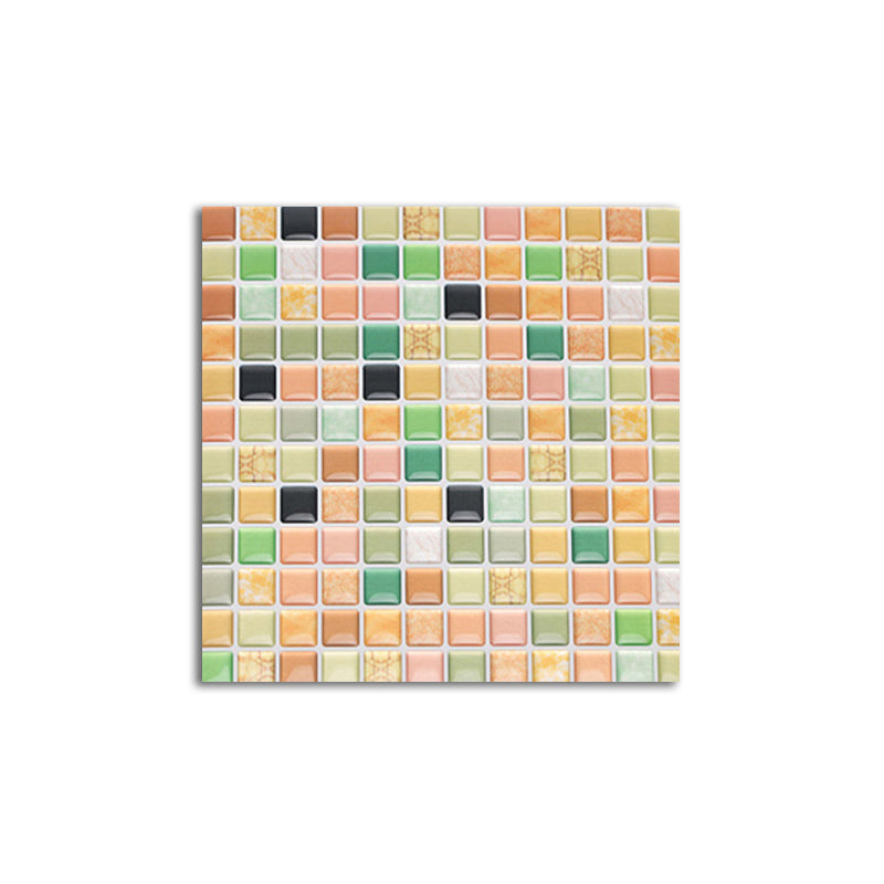 Colorful Mosaic Peel & Stick Tile Water-resistant for Backsplash Wall