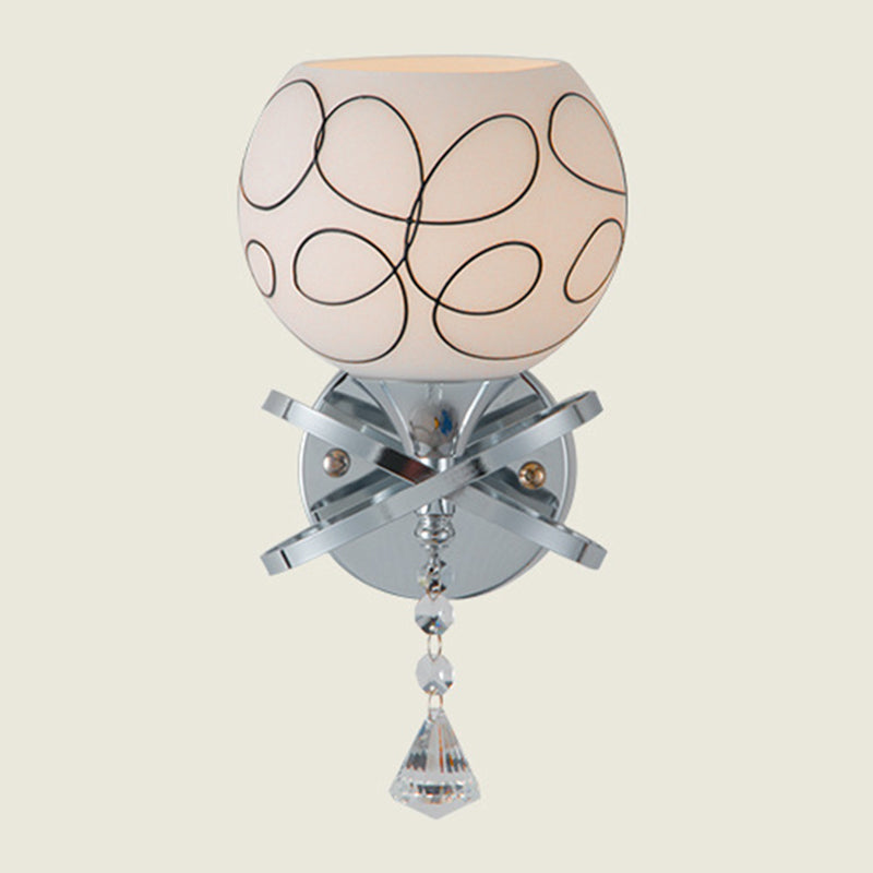 Modern Simple Iron Vanity Light Ball Shape Vanity Lamp for Shower Room