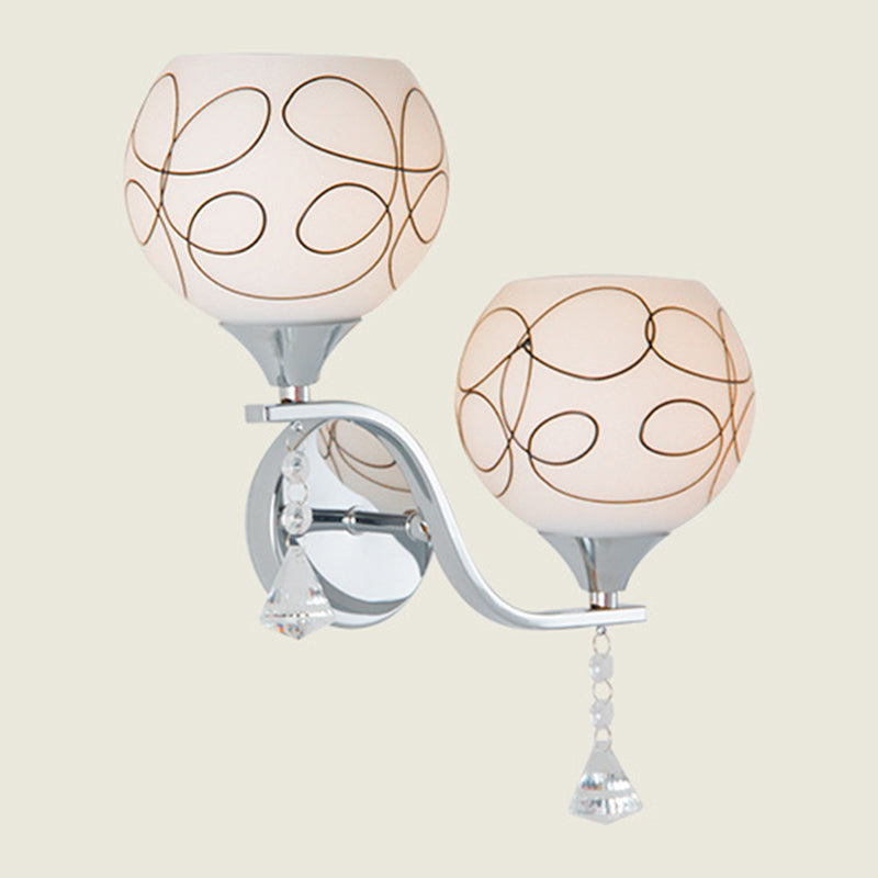 Modern Simple Iron Vanity Light Ball Shape Vanity Lamp for Shower Room