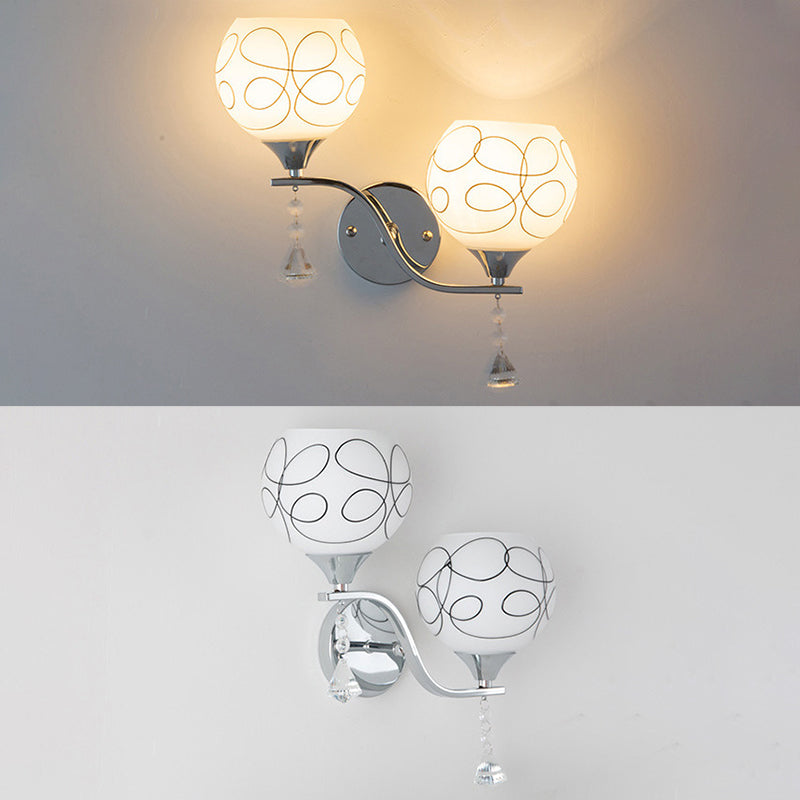 Modern Simple Iron Vanity Light Ball Shape Vanity Lamp for Shower Room