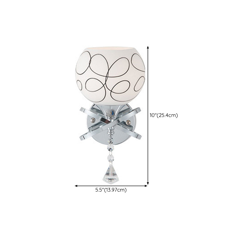 Modern Simple Iron Vanity Light Ball Shape Vanity Lamp for Shower Room