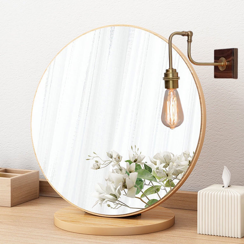 Japanese Style Wooden Vanity Light Adjustable Vanity Lamp for Shower Room