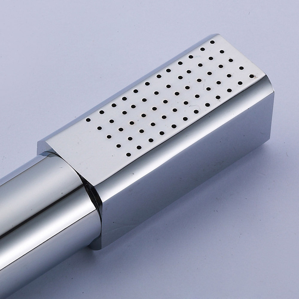 Simple Handheld Shower Head Square 304 Stainless Steel Shower Head