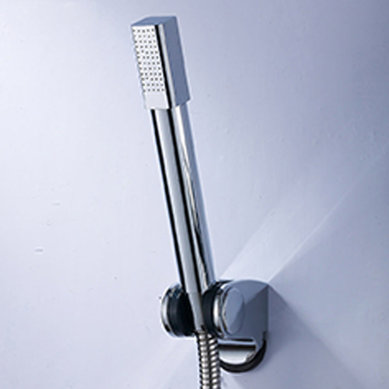 Simple Handheld Shower Head Square 304 Stainless Steel Shower Head