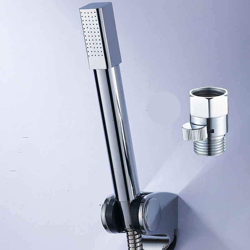 Simple Handheld Shower Head Square 304 Stainless Steel Shower Head