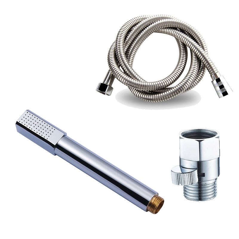 Simple Handheld Shower Head Square 304 Stainless Steel Shower Head