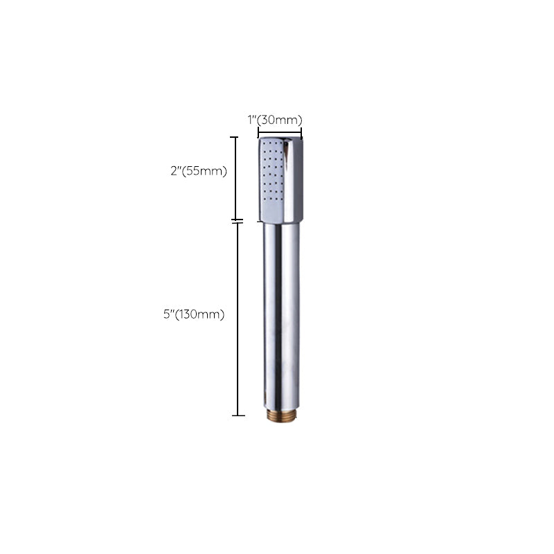 Simple Handheld Shower Head Square 304 Stainless Steel Shower Head