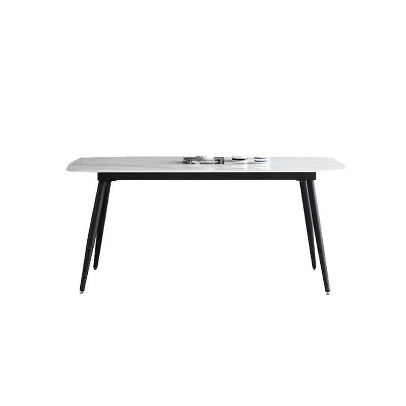 4 Legs Contemporary Dining Room Table Rectangle Dining Side Table