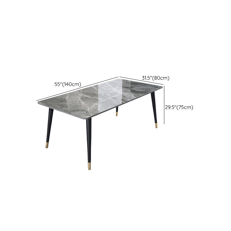 Rectangle 4 Legs Dining Room Table Contemporary Dinette Table