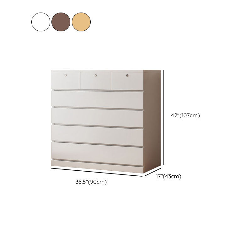 Contemporary Horizontal Lingerie Chest Wood Storage Dresser for Home