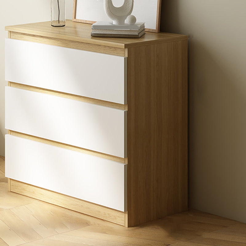 Contemporary Engineered Wood Vertical Storage Chest Bedroom Chest with Drawers