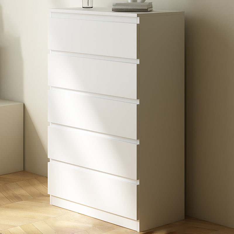Contemporary Engineered Wood Vertical Storage Chest Bedroom Chest with Drawers