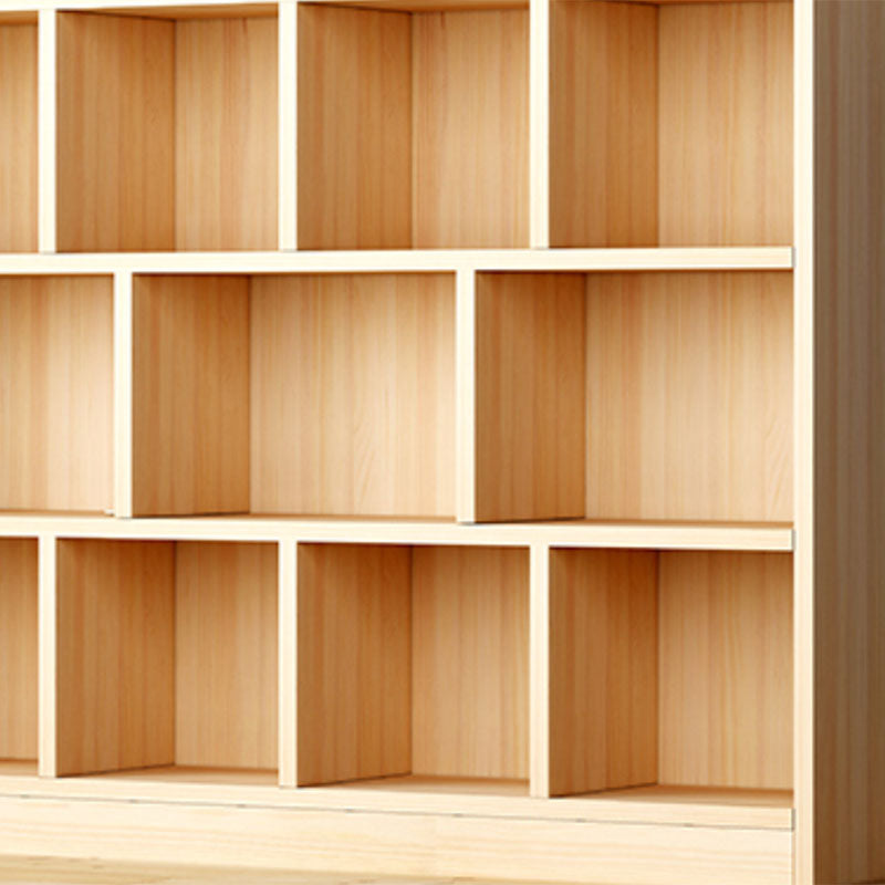 Closed Back Standard Bookshelf Wooden Contemporary Bookcase with Shelves