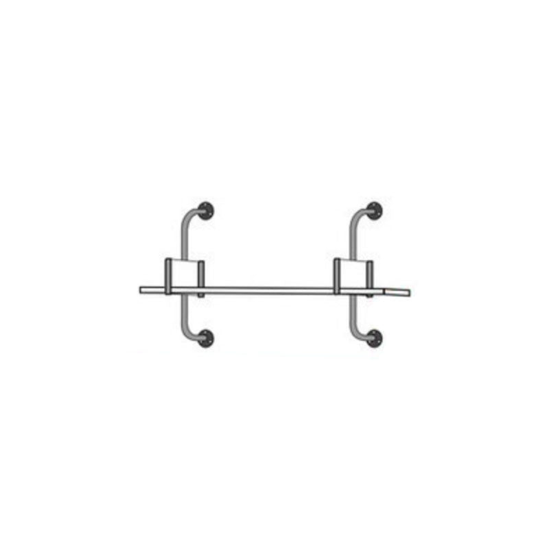 Glam Engineered Wood Bookshelf Floating White Closed Back Bookcase