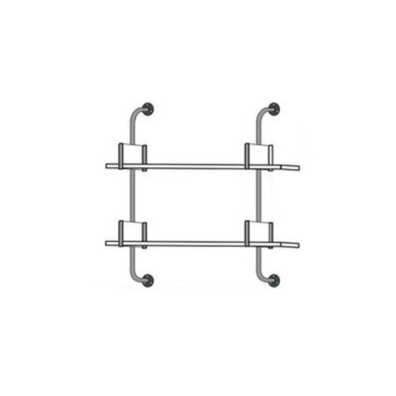 Glam Engineered Wood Bookshelf Floating White Closed Back Bookcase