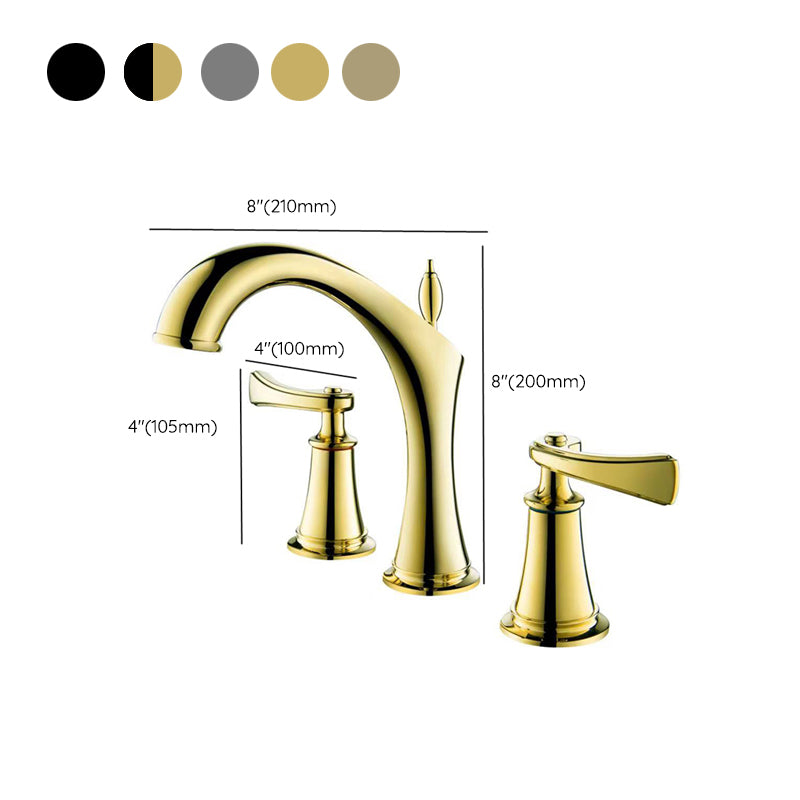 Deck Mounted Bathroom Faucet Modern Low Arc Roman Tub Faucet Trim