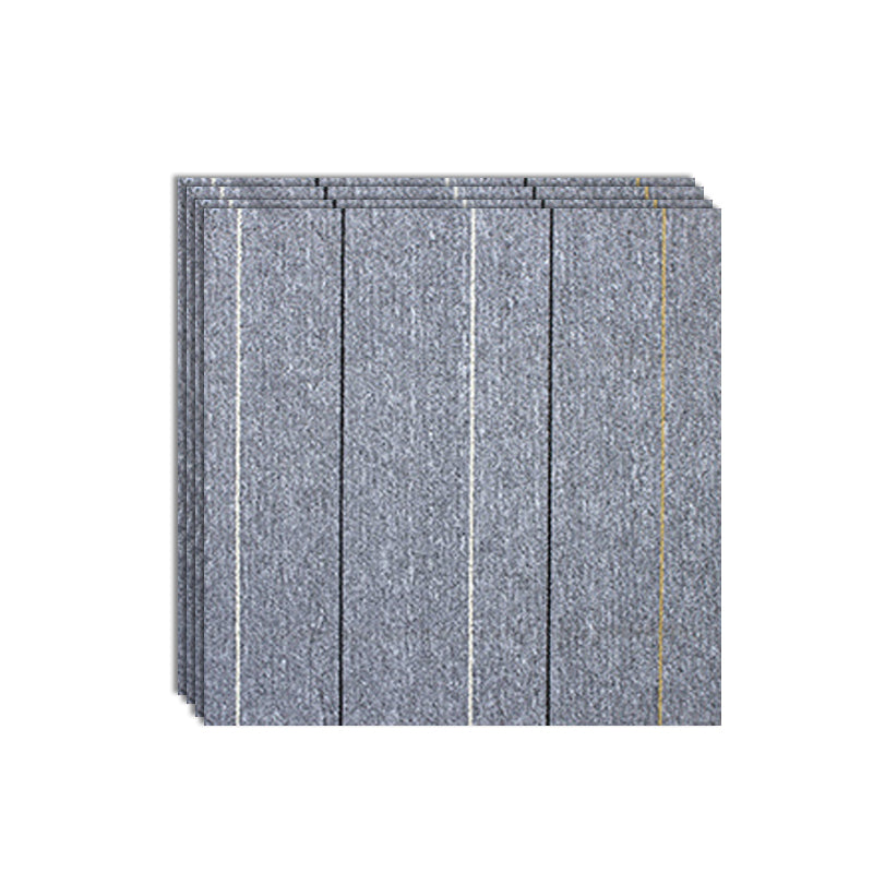 Modern Carpet Tiles Level Loop Adhesive Tabs Fade Resistant Tiles and Carpet