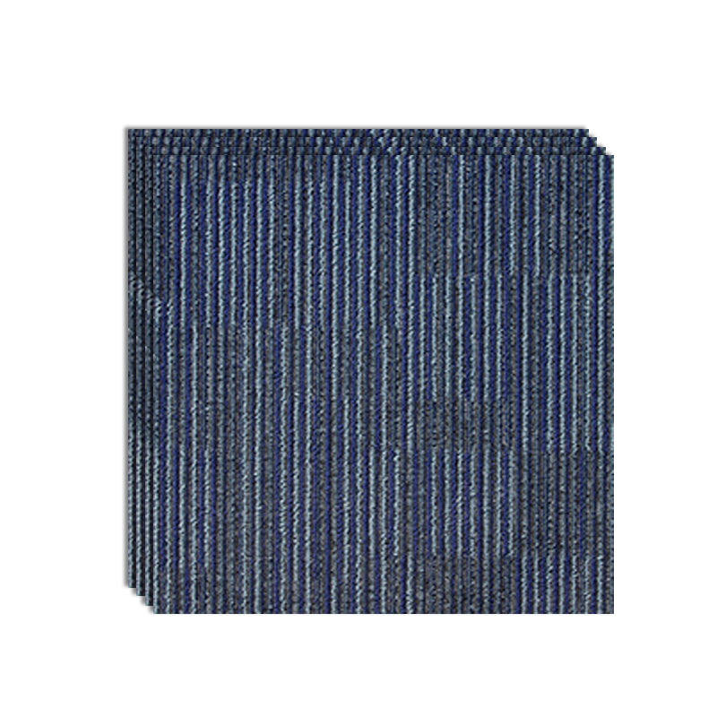 Modern Carpet Tiles Level Loop Adhesive Tabs Fade Resistant Tiles and Carpet