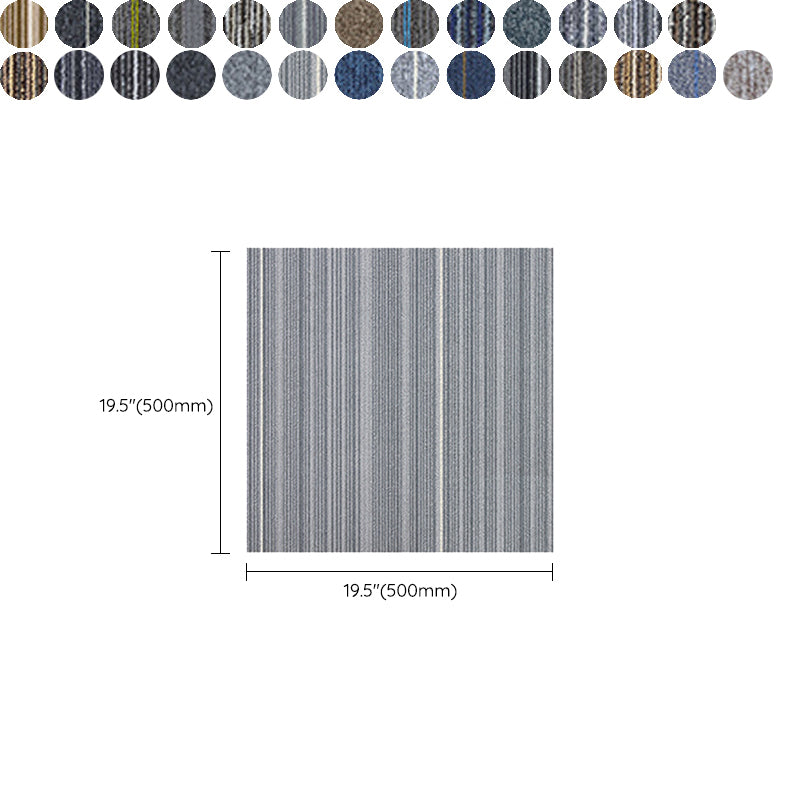 Modern Carpet Tiles Level Loop Adhesive Tabs Fade Resistant Tiles and Carpet