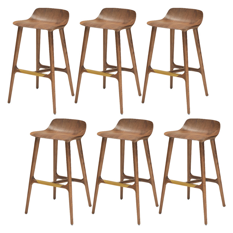 Indoor Solid Wood Bar Stool Living Room Bar Stool with Footrest