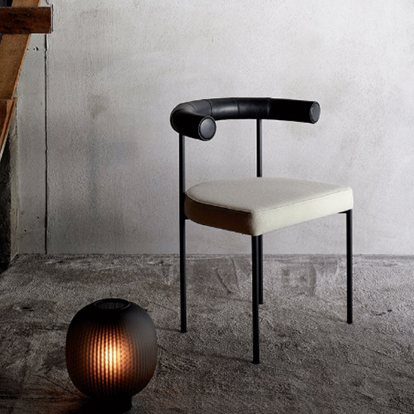 Modern Style Upholstered Counter Stool Low Back Barstool for Indoor