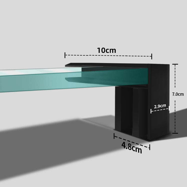 Semi-Frameless Single Sliding Shower Door Transparent Laminated Glass Shower Bath Door