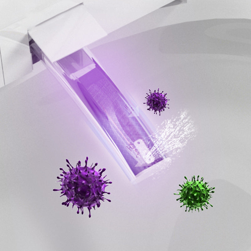 Simplicity Elongated All-in-One Bidet White Ceramic Smart Toilet Bidet with Heated Seat