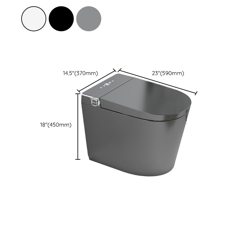 Simplicity Elongated All-in-One Bidet White Ceramic Smart Toilet Bidet with Heated Seat