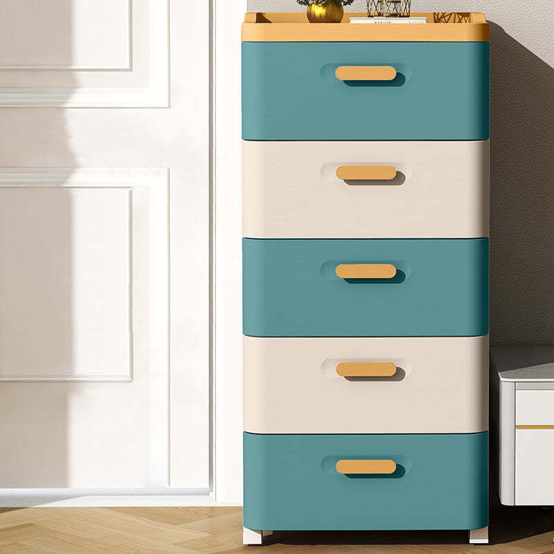 Nordic Vertical Kids Furniture Plastic Nursery Dresser for Bedroom