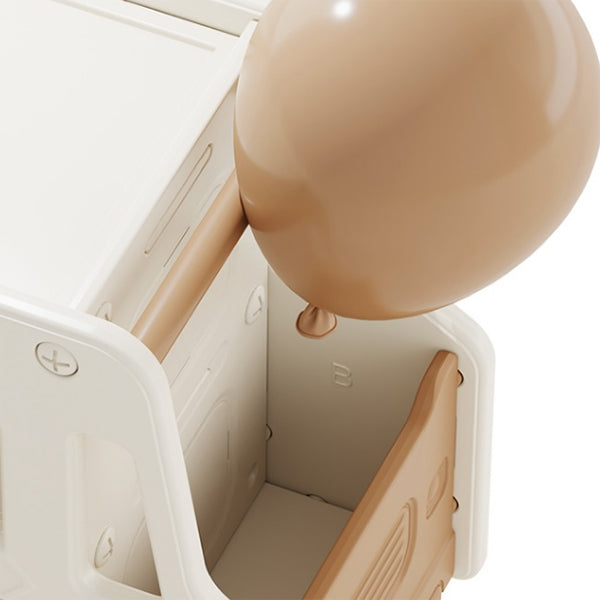 Modern Plastic Standard Kids Bookcase Open Back Bookcase with Wheels