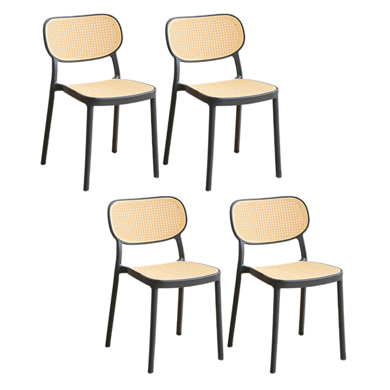 Plastic Outdoor Bistro Chairs Stacking Outdoors Dining Chairs