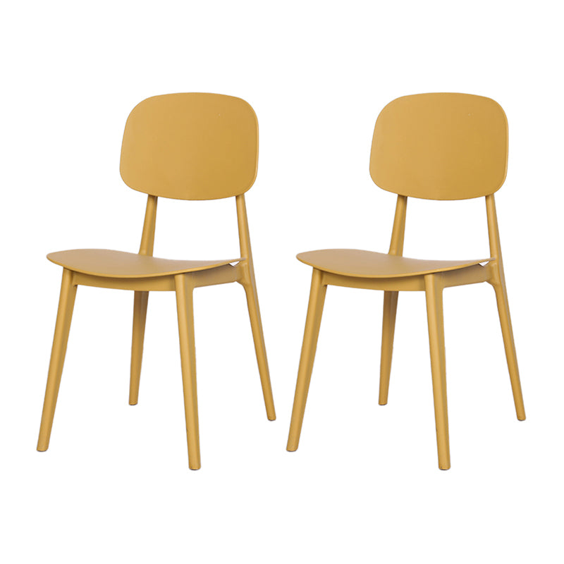 Plastic Outdoor Bistro Chairs Stacking Outdoors Dining Chairs Water Proof