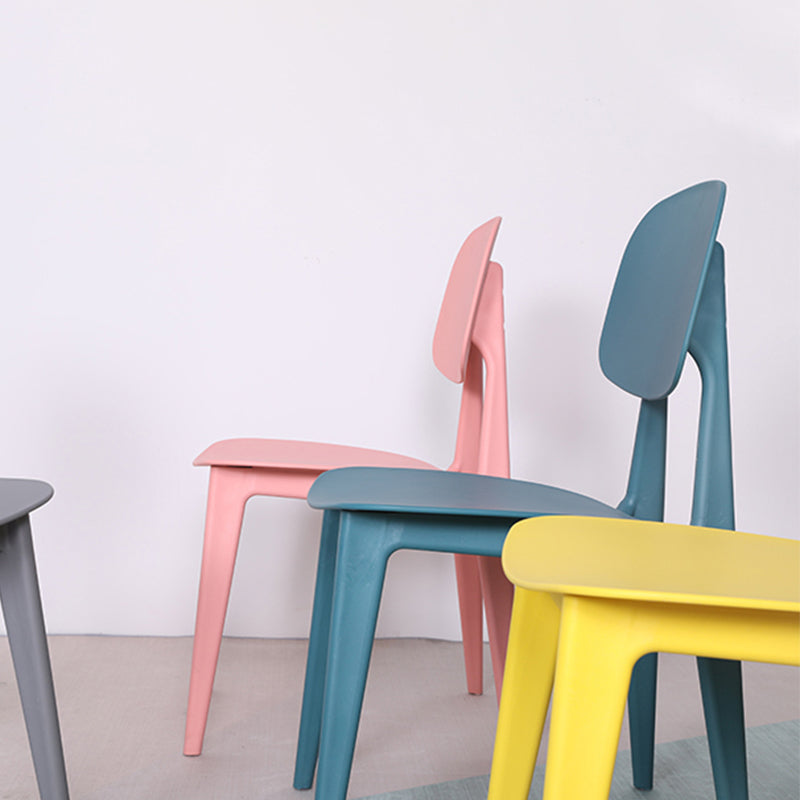 Plastic Outdoor Bistro Chairs Stacking Outdoors Dining Chairs Water Proof