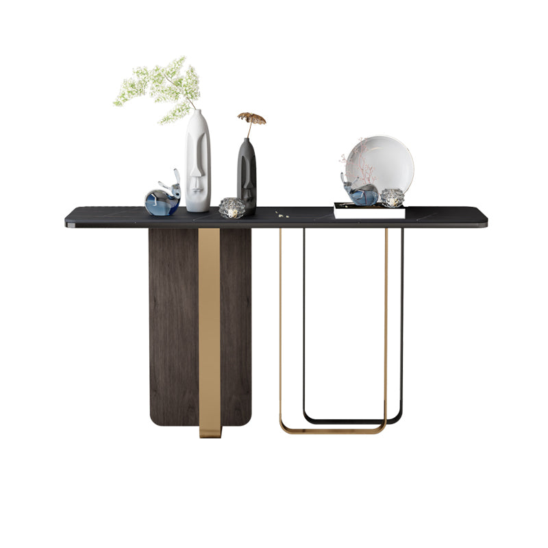 Stone Console Table Modern Stain Resistant End Table , 33.46 Inch Tall