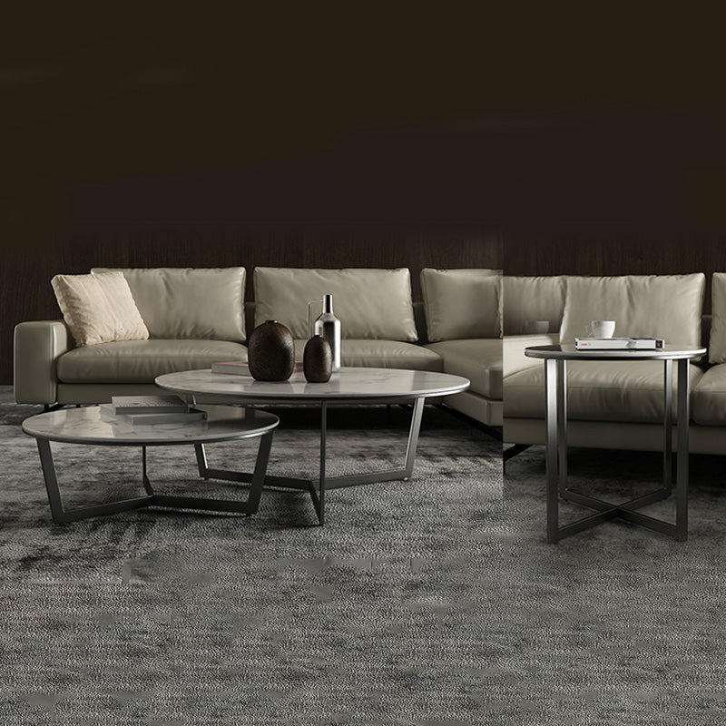 Round Frame Coffee Table Slate Top Coffee Coffee or End Table