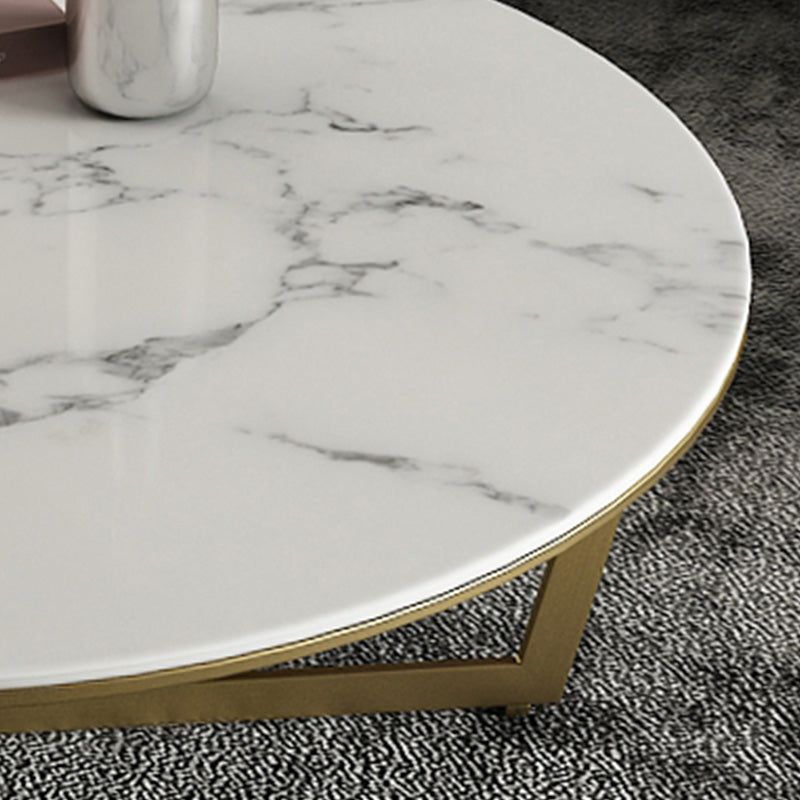 Round Frame Coffee Table Slate Top Coffee Coffee or End Table