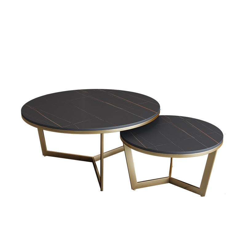 Round Frame Coffee Table Slate Top Coffee Coffee or End Table