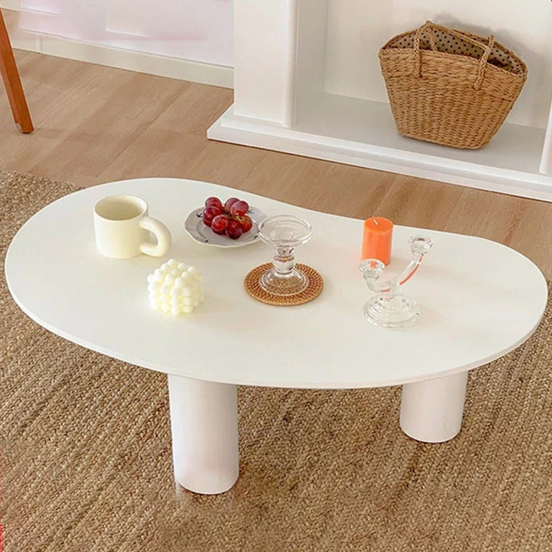 Contemporary Coffee Table 3 Legs Solid Wood Coffee Cocktail Table